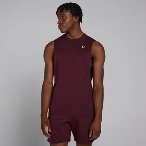 MP Pánský Rest Day Drop Armhole Top Bez Rukávů – Tmavé Bobule - Size XS