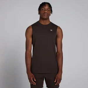 MP Pánský Rest Day Drop Armhole Top bez Rukávů – Kávový - Size XS