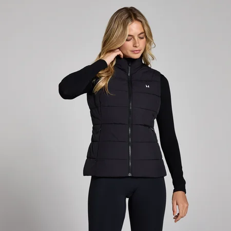 MP Dámská Lightweight Prošívaná Vesta – Černá