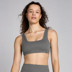 MP Dámská Lifestyle Waffle Seamless Podprsenka – Kovově Šedá - Size XS