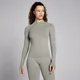 MP Dámský Lifestyle Waffle Seamless Top S Dlouhým Rukávem – Jílový