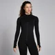 MP Dámská Lifestyle Waffle Seamless Full Zip Bunda – Černá