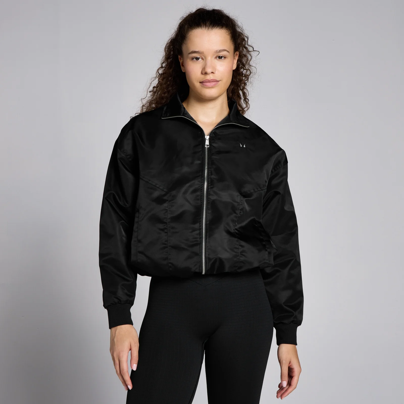 MP Dámská Lifestyle Nylon Bomber Bunda – Černá - L Obrázek 1