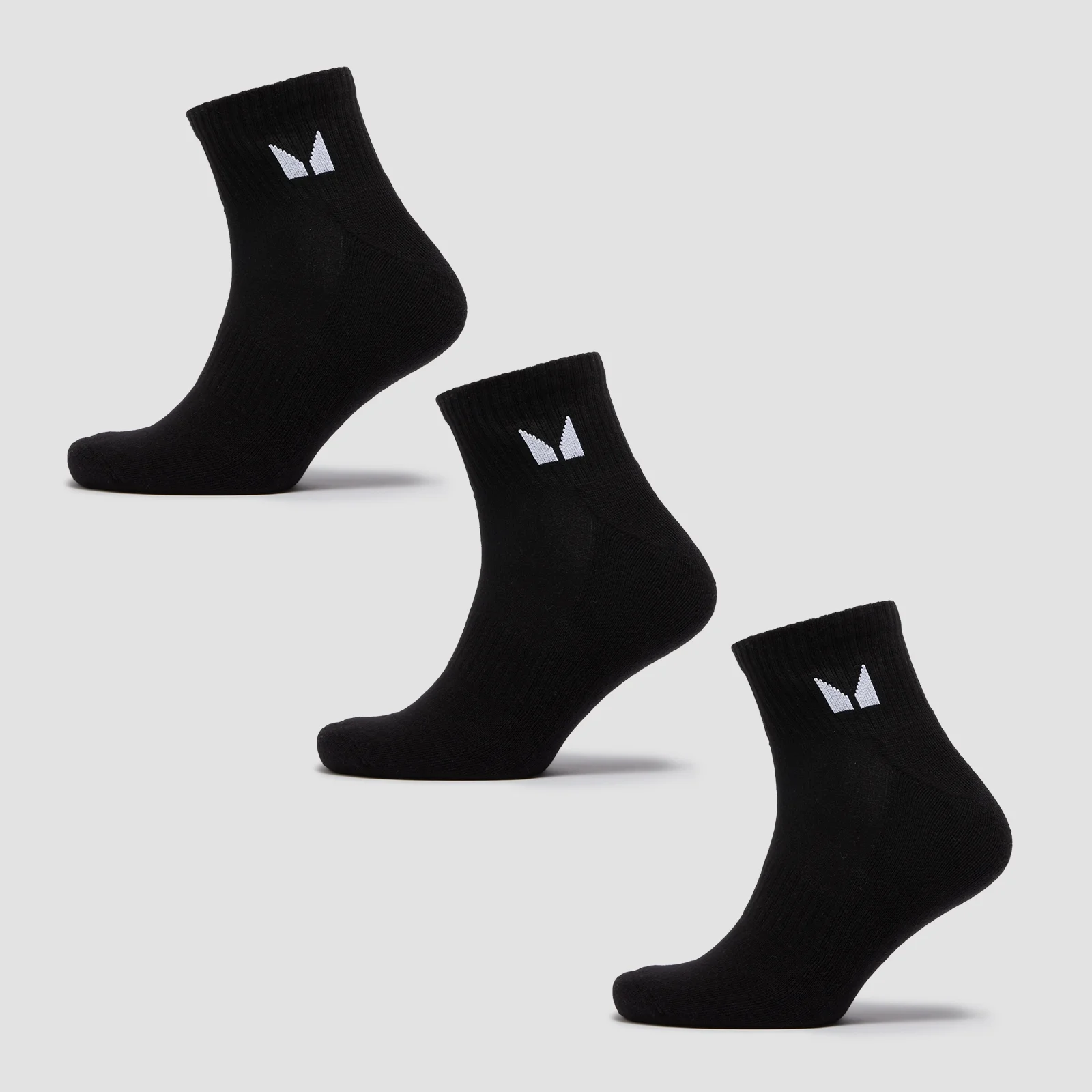 MP Unisex Ankle Socks (3 Pack) - Black - UK 6-8 Obrázek 1