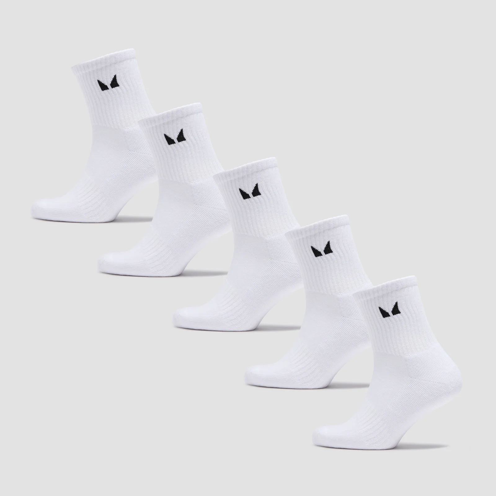 MP Unisex Crew Socks (5 Pack) - White - UK 9-11 Obrázek 1