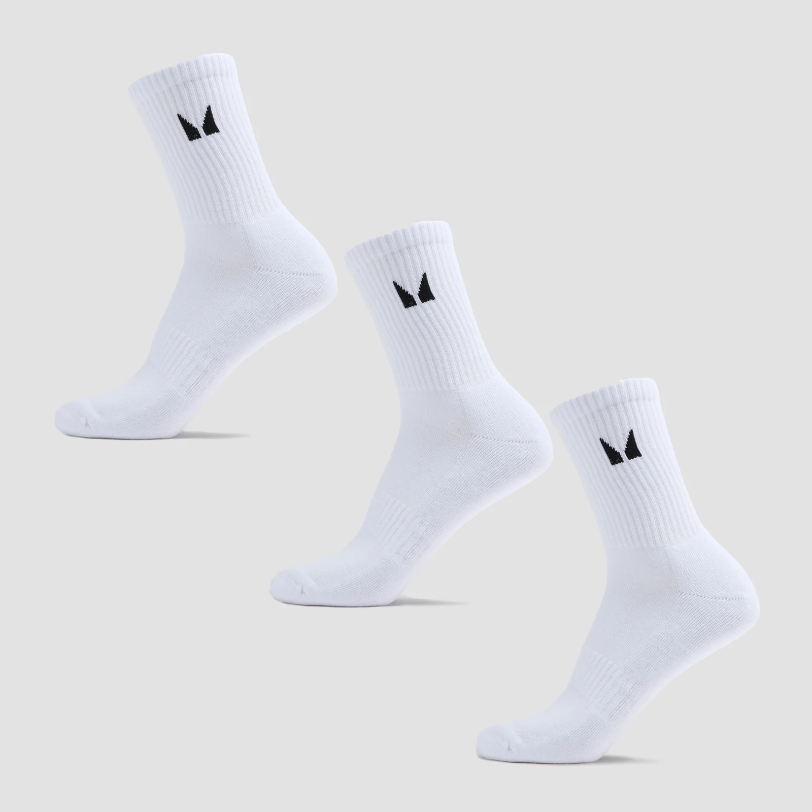 MP Unisex Crew Socks (3 Pack) - White - UK 9-11 Obrázek 1