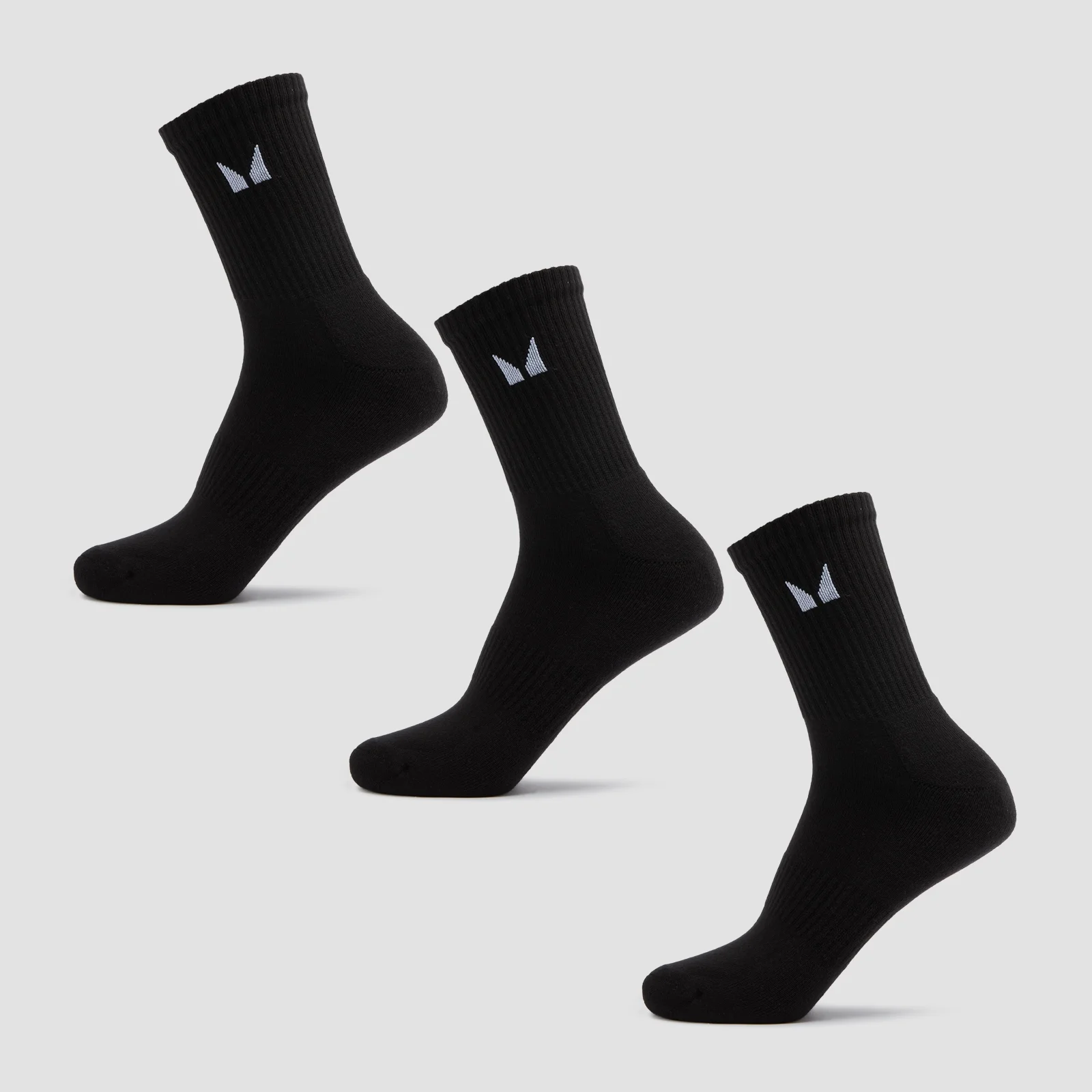 MP Unisex Crew Socks (3 Pack) - Black - UK 6-8 Obrázek 1