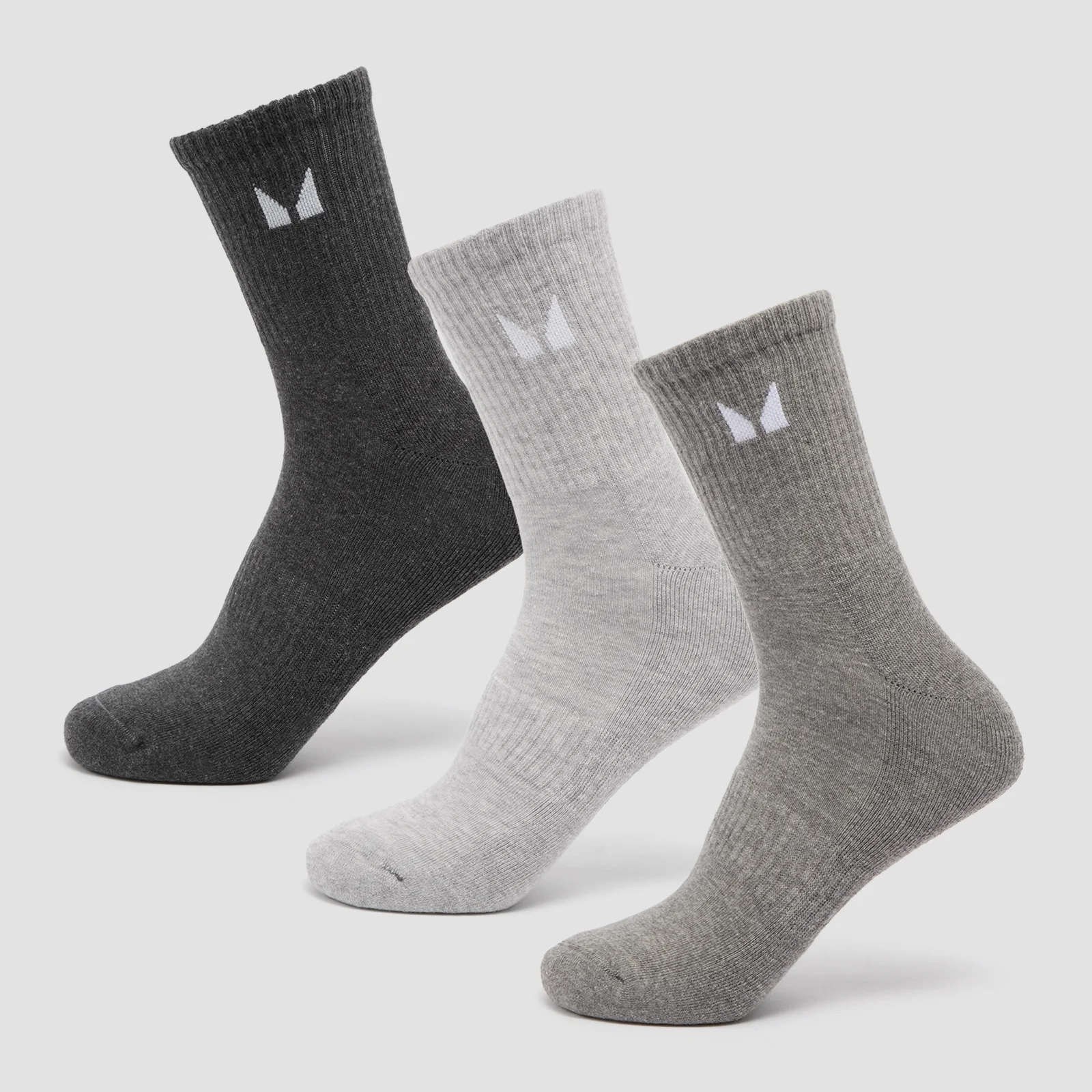 MP Unisex Crew Socks (3 Pack) - Grey - UK 2-5 Obrázek 1