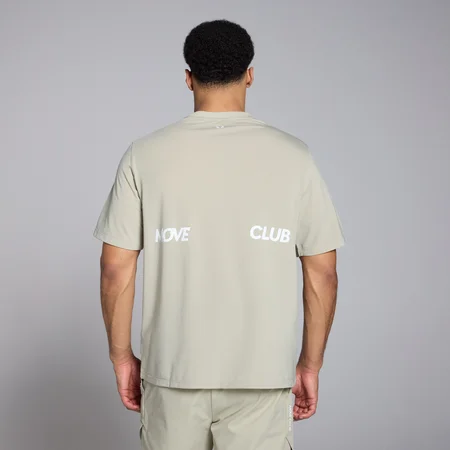 MP Pánské Tempo Graphic Oversized Tričko – Šedá Sůl