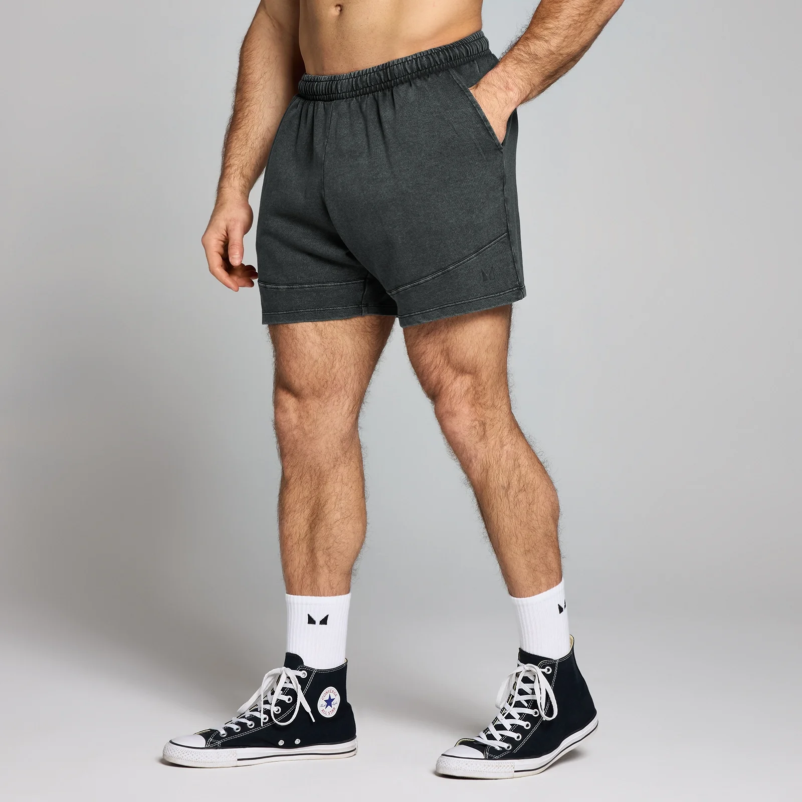 MP Pánské Origin Washed Graphic Teplákové Šortky – Seprané Černé - XS Obrázek 1