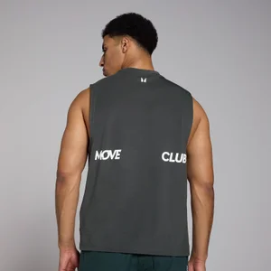 MP Pánské Tempo Graphic Oversized Tričko Bez Rukávů – Seprané Černé - Size XS