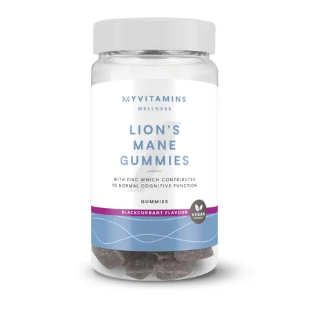 Houbové žvýkací bonbóny - 60gummies - Lion's Mane (Focus) - Blackcurrant
