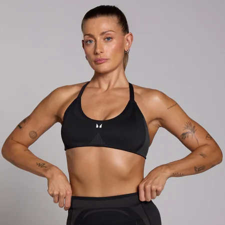 MP Dámská Tempo Seamless Hybrid Sportovní Podprsenka – Černá