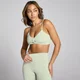 MP Dámská Lifestyle Twist Front Sportovní Podprsenka – Minerálově Zelená