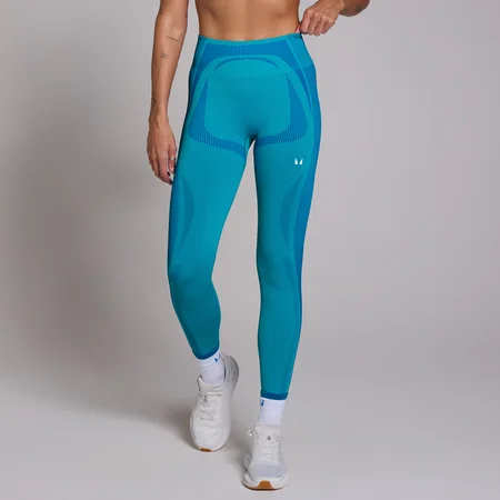 MP Dámské Tempo Seamless Hybrid Legíny – Oceánově Modré