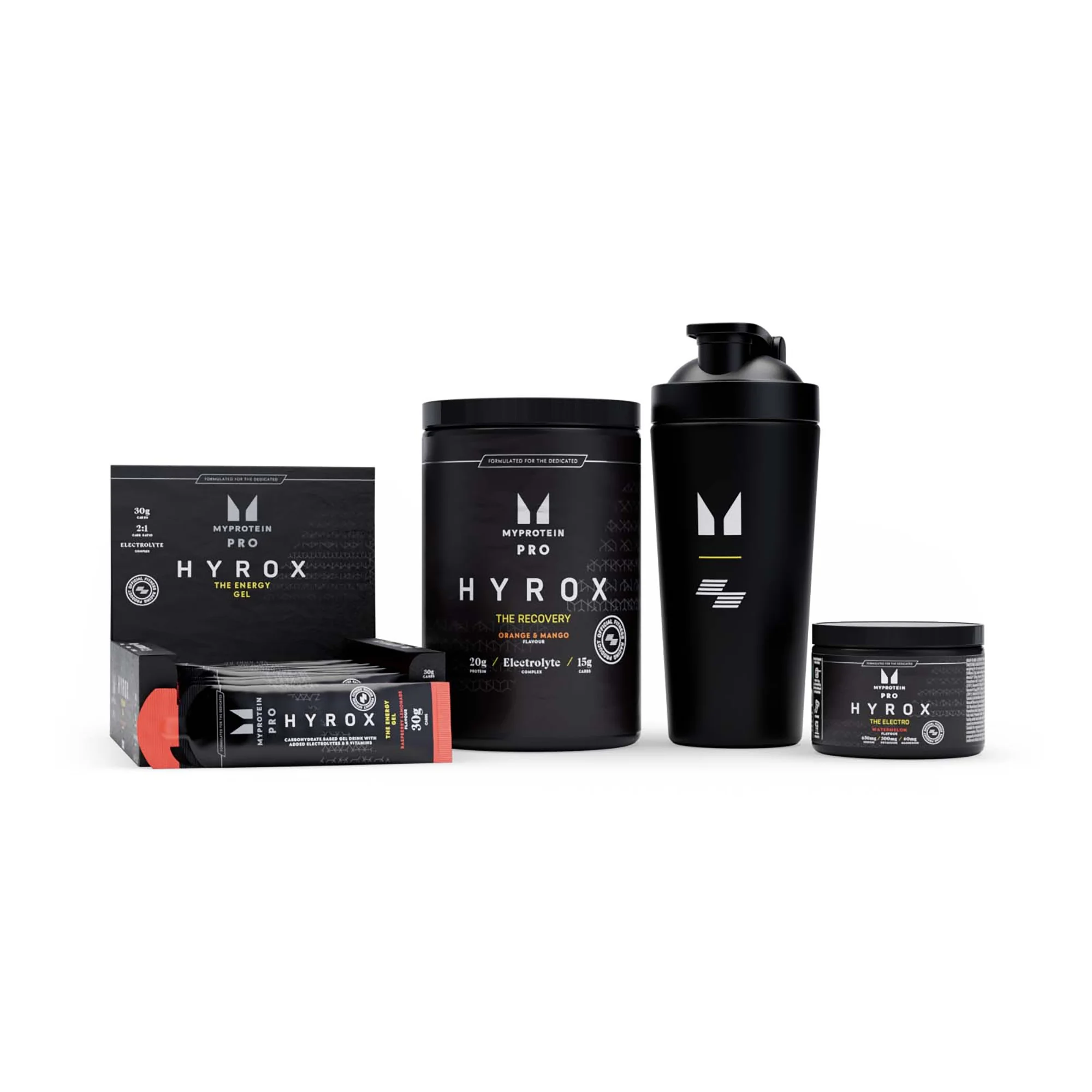 Balíček HYROX - THE Energy - Raspberry Lemonade - THE Electro - Watermelon - THE Recovery - Orange & Mango Obrázek 1