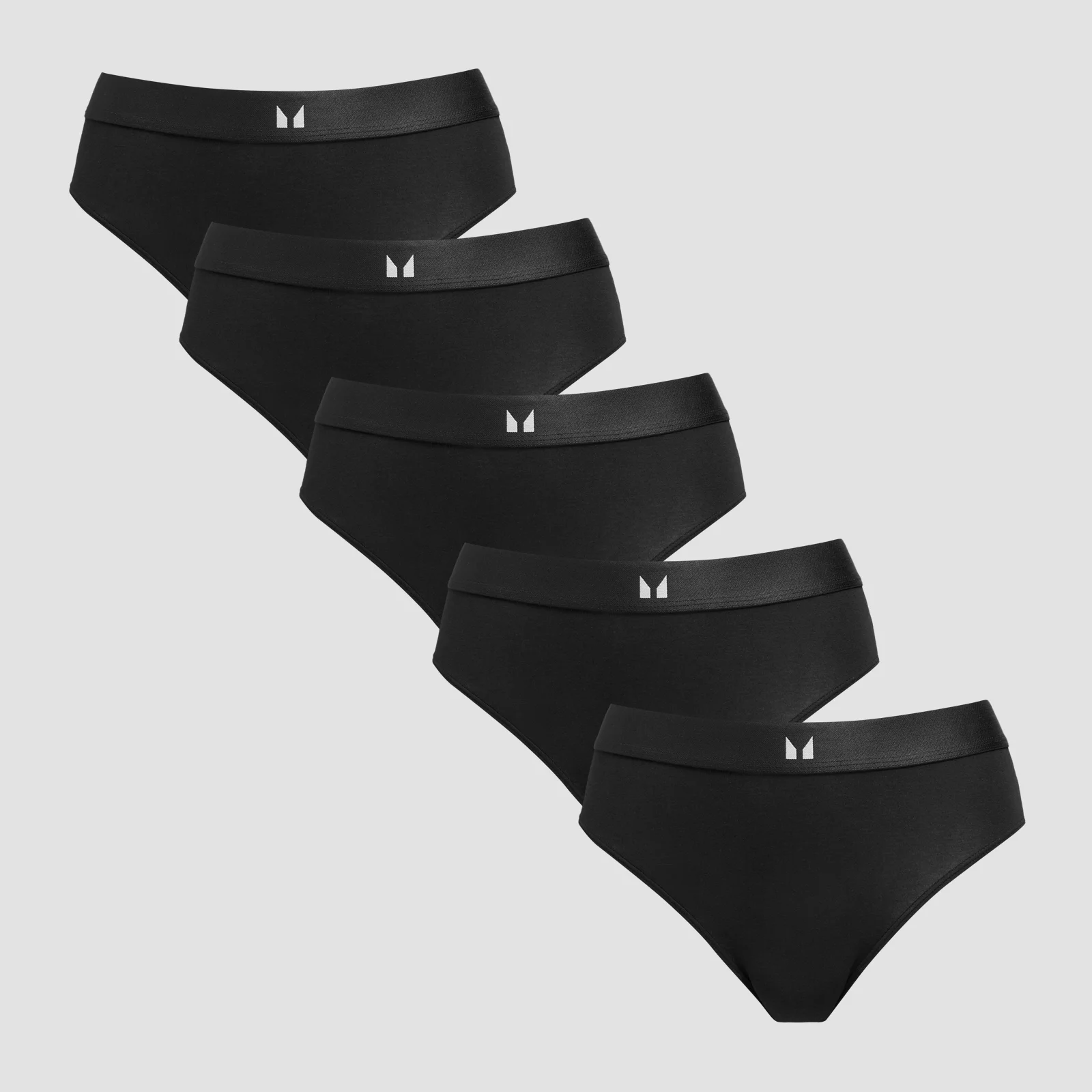 MP Women's Mid Rise Bikini Brief (5 Pack) - Black - S Obrázek 1