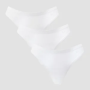MP Dámská Mid Rise No VPL Tanga (3 ks v balení) – Bílá - Size XS
