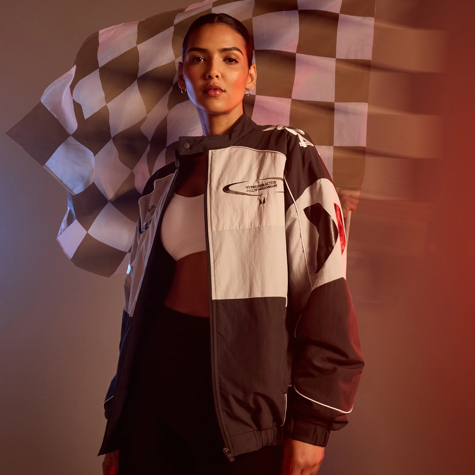 MP dámská závodní bunda bomber, černá - S Obrázek 1