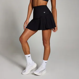 MP Dámské Tempo Pleated Tenisové Sukňové Šortky – Černé - Size XS