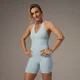 MP X Tatiana Contrast Halterneck Šortkový Trikot – Světlá Aqua