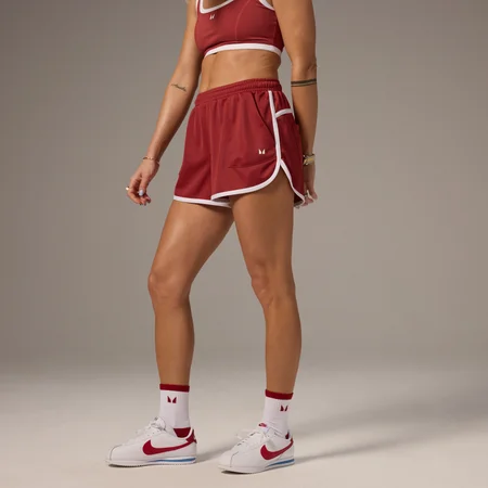 MP X Tatiana Contrast Track Drawstring Šortky – Seprané Rezavé