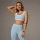 MP X Tatiana Contrast Square Neck Sportovní Podprsenka – Světlá Aqua