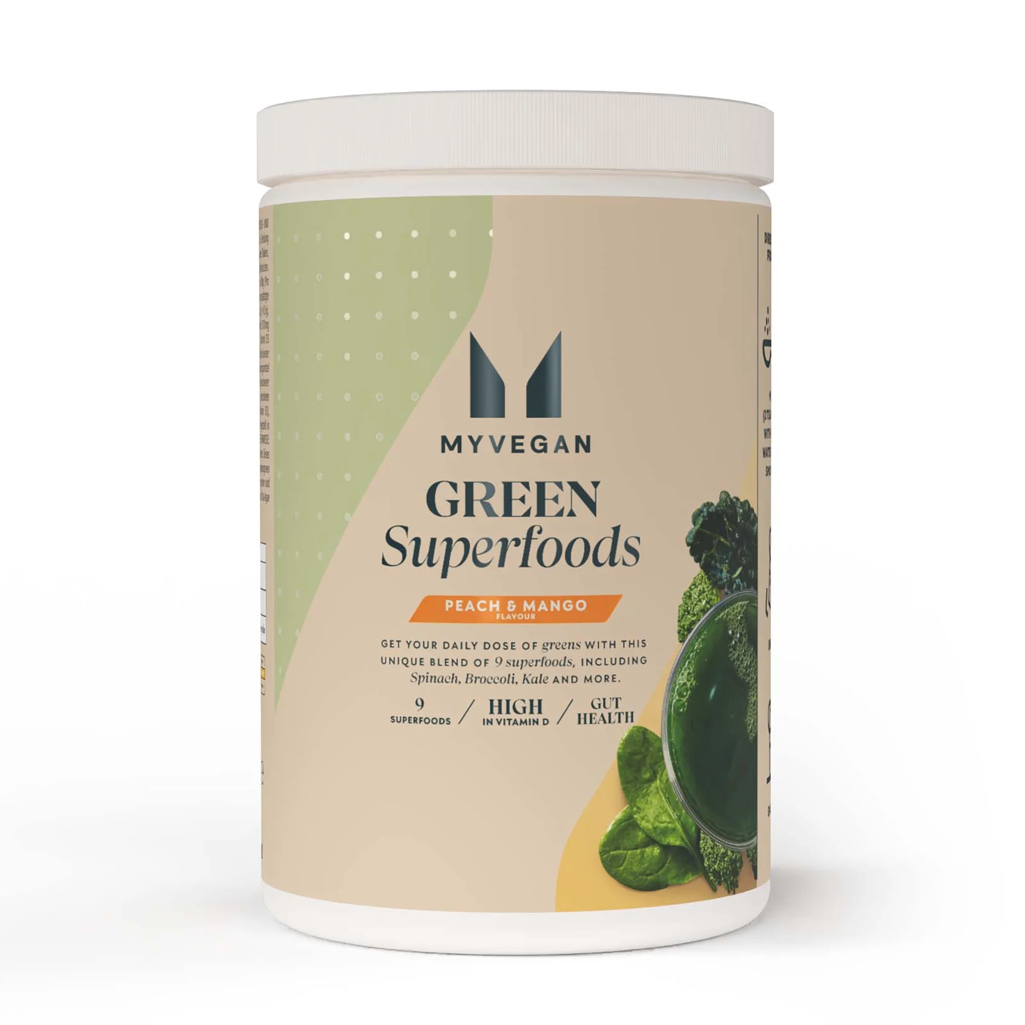 Green Superfood Směs - 50servings - Broskev a Mango Obrázek 1