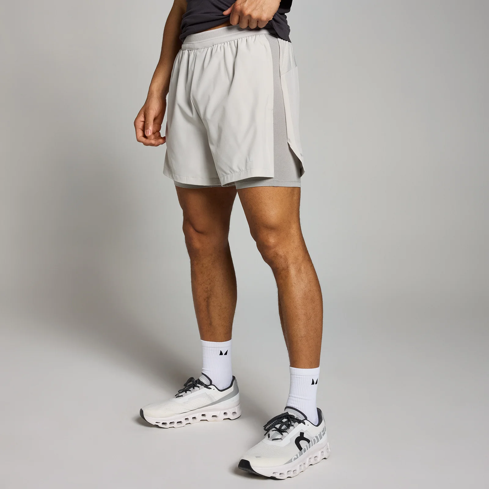 MP Pánské Velocity 2 v 1 Šortky 13 cm – Chromové - XS Obrázek 1