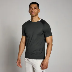 MP Pánské Tempo Gridded Training Tričko – Seprané Černé - Size XS