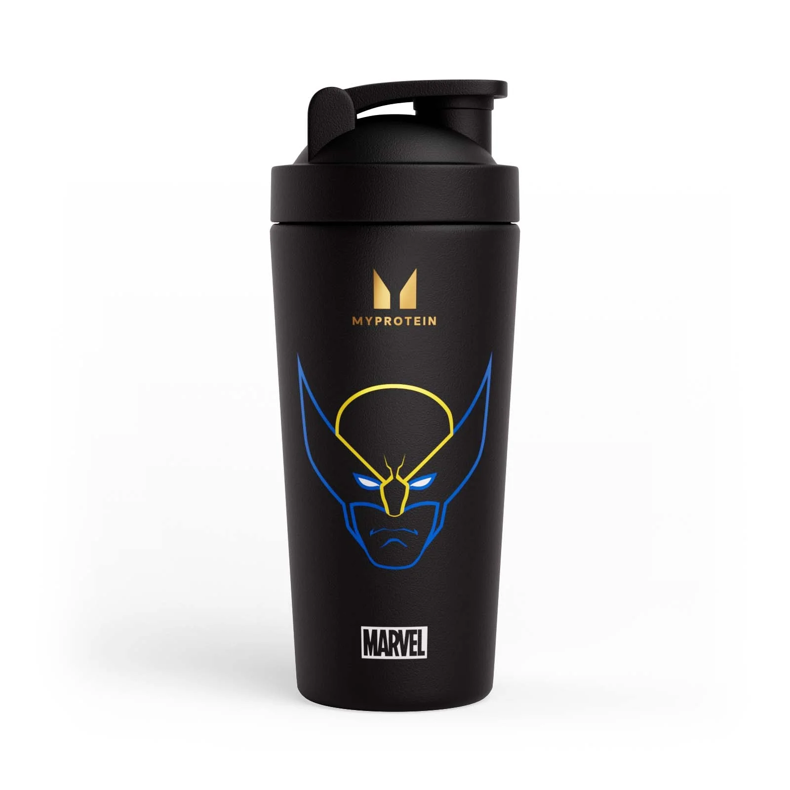 Myprotein Wolverine Recyklovaný Kovový Šejkr – Černý Obrázek 1