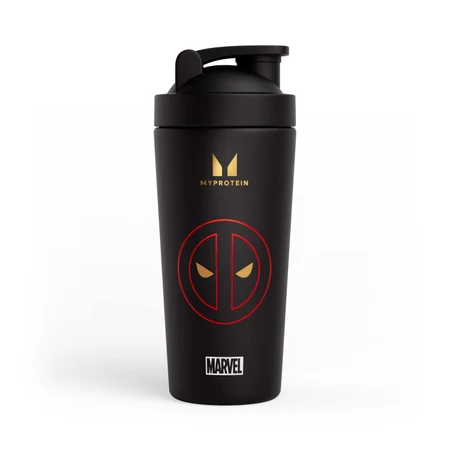 Myprotein Deadpool Recyklovaný Kovový Šejkr – Černý