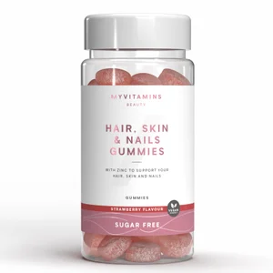 Žvýkací bonbóny pro vlasy, pokožku a nehty, bez cukru - Flavour Sugar Free Strawberry
