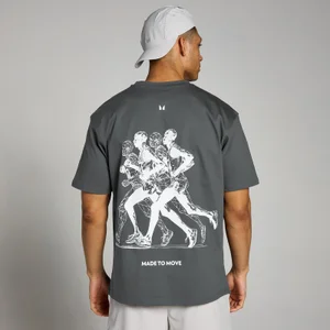 MP Velocity Ultra Graphic Jogging Tričko – Tmavě Šedé - Size XXS - XS