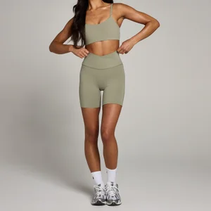 MP Dámské Tempo Šortky – Šedozelené - Size L