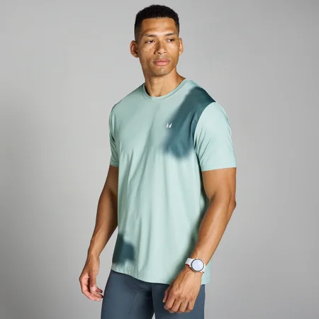 MP Pánské Velocity Mesh Print Tričko – Šedá Mlha