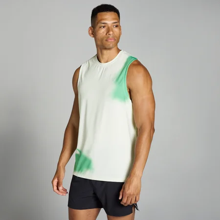 MP Pánské Velocity Mesh Print Tričko Bez Rukávů – Bílé