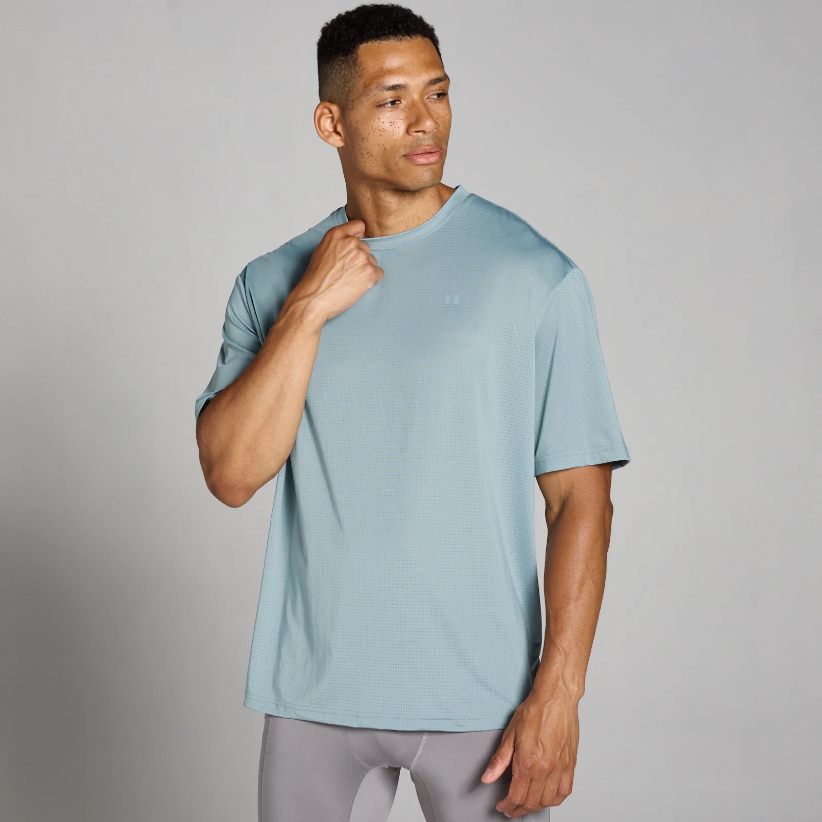 MP Pánské Tempo Oversized Mesh Training Tričko – Olověné - XXL Obrázek 1