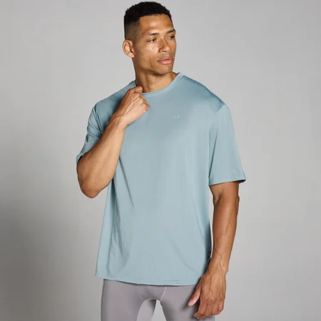 MP Pánské Tempo Oversized Mesh Training Tričko – Olověné