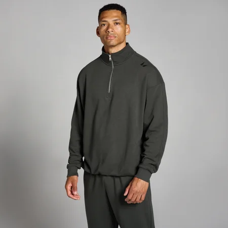 MP Pánský Tempo 1/4 Zip – Noční Šeď
