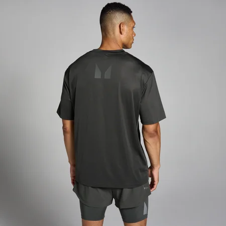 MP Pánské Tempo Oversized Mesh Training Tričko – Noční Šedé