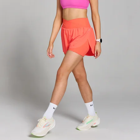MP Dámské Velocity Pleated Running Šortky – Jantarové