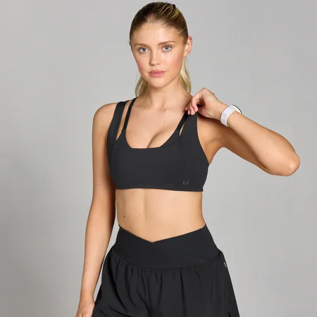 MP Dámská Tempo Double Layer Sportovní Podprsenka – Černá