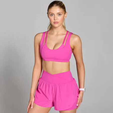 MP Dámská Tempo Double Layer Sportovní Podprsenka – Fialovorůžová
