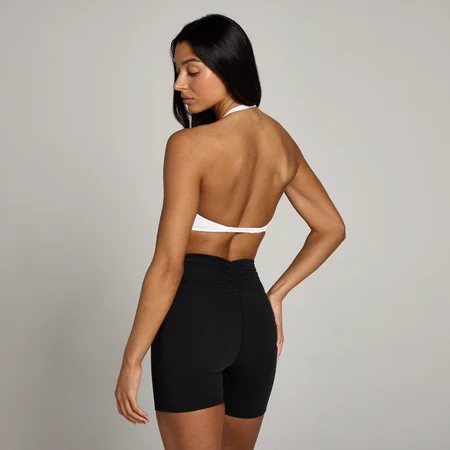 MP Dámská Tempo Halterneck Open Back Sportovní Podprsenka – Bílá