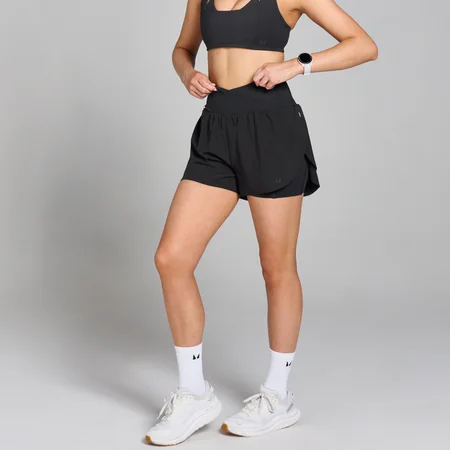 MP Dámské Velocity Pleated Running Šortky – Černé
