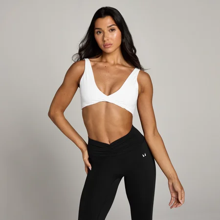 MP Dámská Tempo Twist Front Sportovní Podprsenka – Bílá
