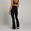 MP Dámské Tempo Ruched Front Flared Legíny – Černé