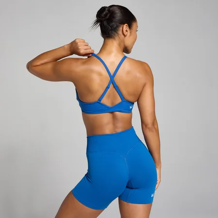 MP Dámská Tempo Twist Back Sportovní Podprsenka – Čistě Modrá