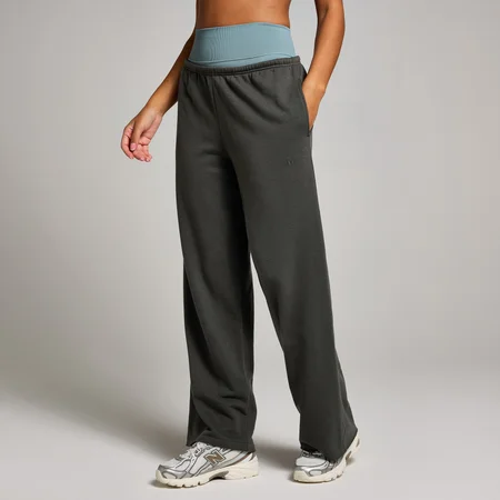 MP Dámské Tempo Mid-Rise Straight Leg Tepláky – Noční Šeď